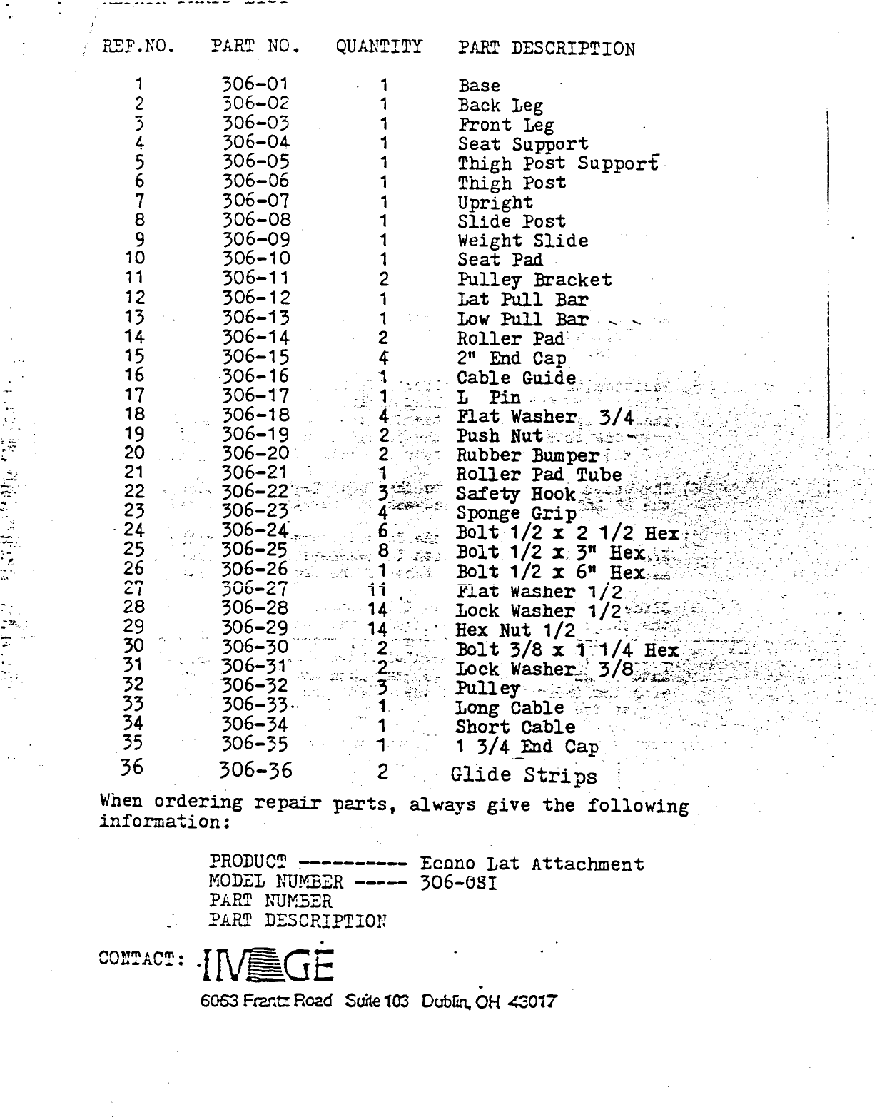 Image Im3060 Assembly Instruction