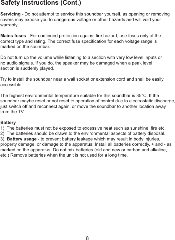 boat aavante soundbar manual