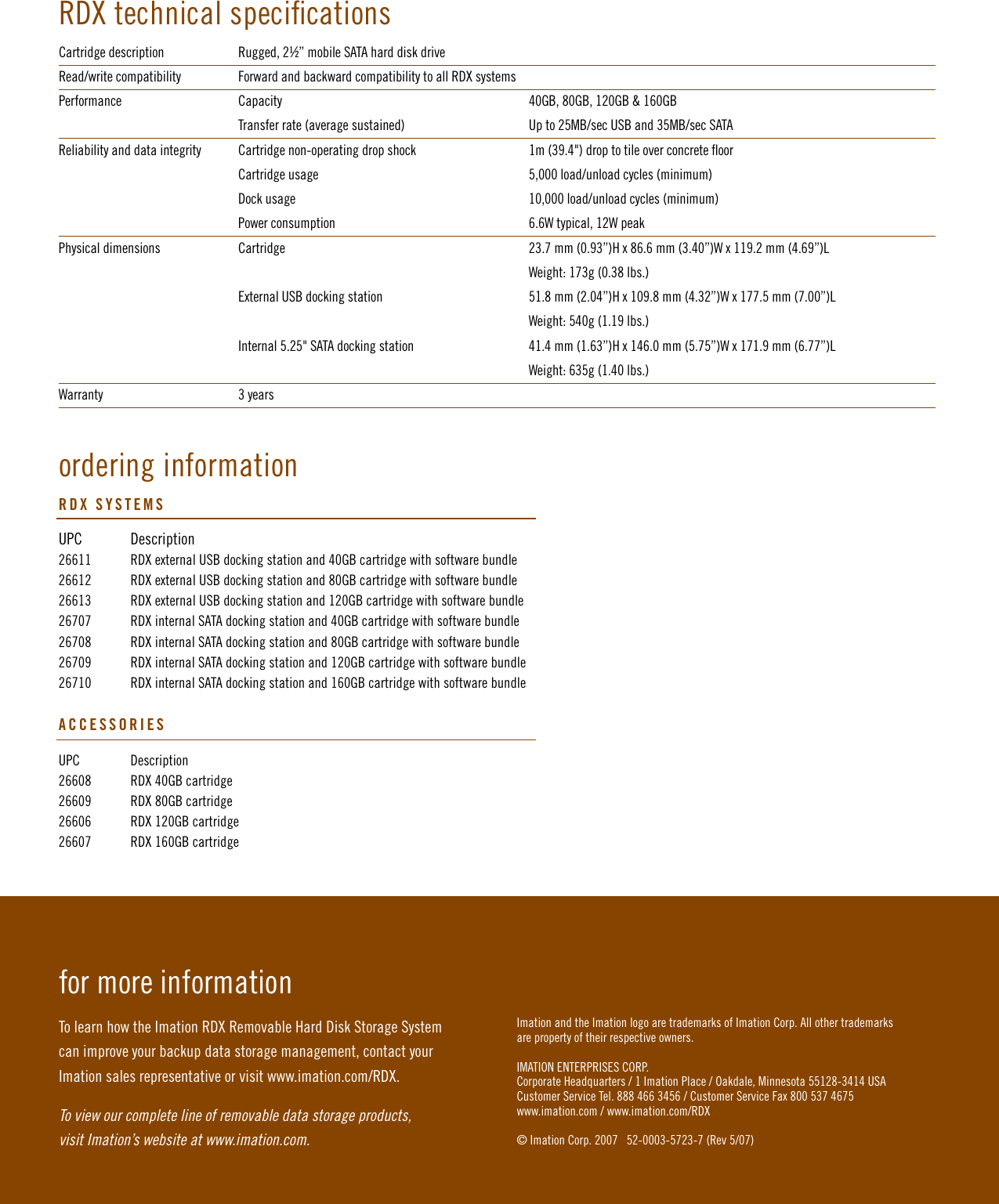 Page 8 of 8 - Imation Imation-Rdx-Users-Manual-  Imation-rdx-users-manual