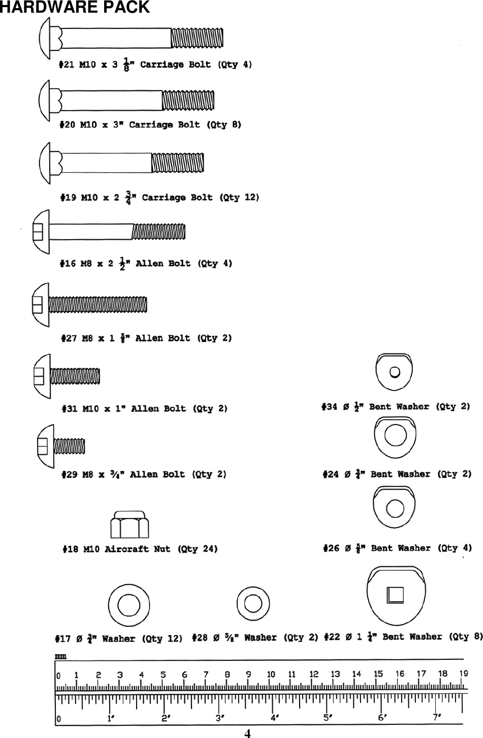 Page 5 of 12 - Impex-Fitness Impex-Fitness-Apex-Tc-2210-Users-Manual- PARTS LIST  Impex-fitness-apex-tc-2210-users-manual