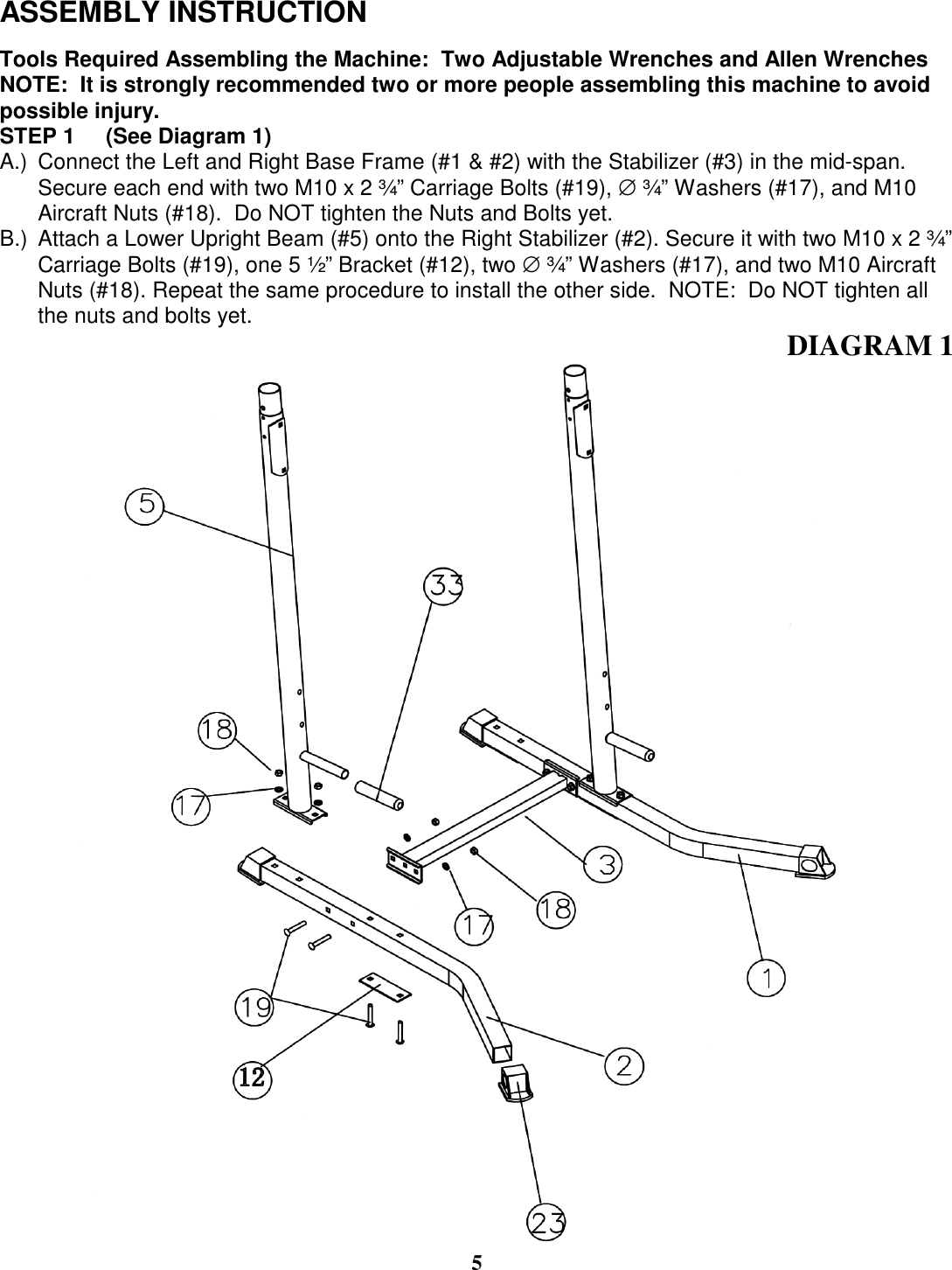 Page 6 of 12 - Impex-Fitness Impex-Fitness-Apex-Tc-2210-Users-Manual- PARTS LIST  Impex-fitness-apex-tc-2210-users-manual