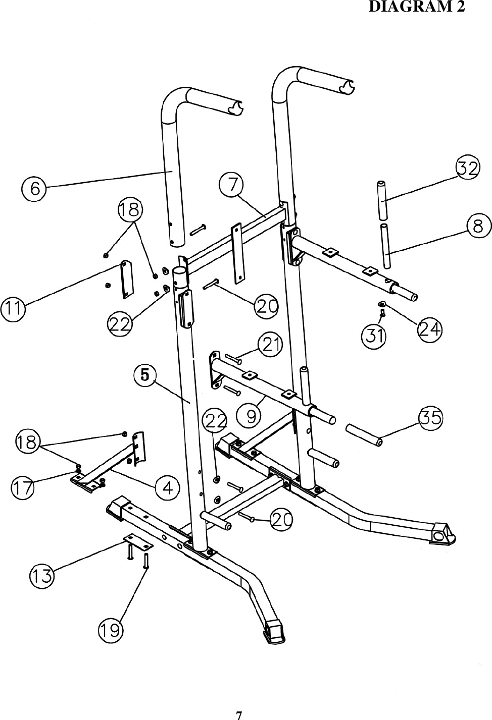 Page 8 of 12 - Impex-Fitness Impex-Fitness-Apex-Tc-2210-Users-Manual- PARTS LIST  Impex-fitness-apex-tc-2210-users-manual