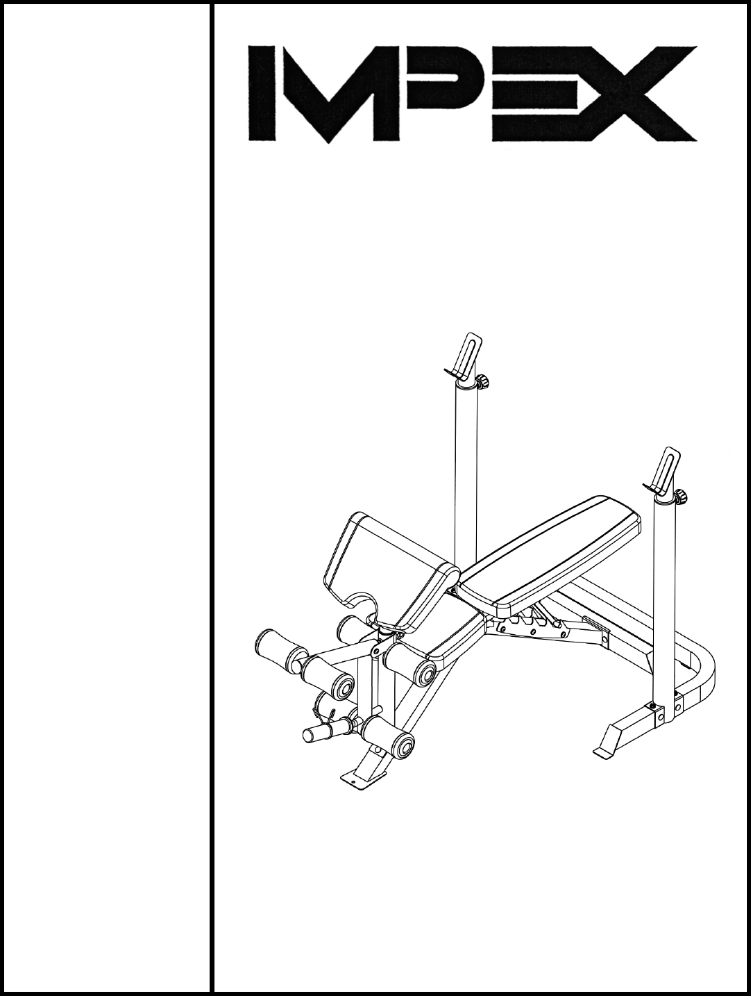 Impex Fitness Marcy Diamond Md 859 Users Manual PART LIST