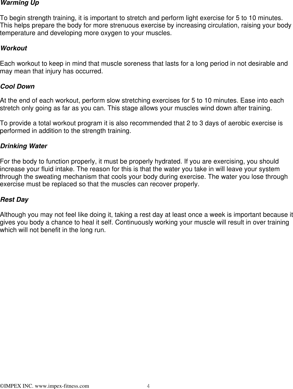 Page 5 of 11 - Impex-Fitness Impex-Fitness-Mkb-2081-Owners-Manual- PARTS LIST  Impex-fitness-mkb-2081-owners-manual