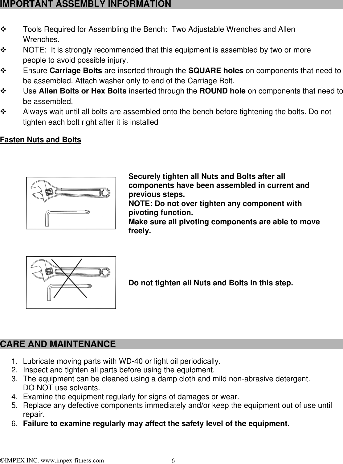 Page 7 of 11 - Impex-Fitness Impex-Fitness-Mkb-2081-Owners-Manual- PARTS LIST  Impex-fitness-mkb-2081-owners-manual
