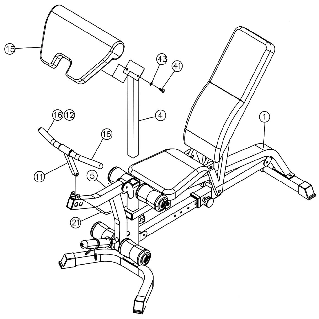 Impex Fitness Phc Pwr9 Users Manual PARTS LIST