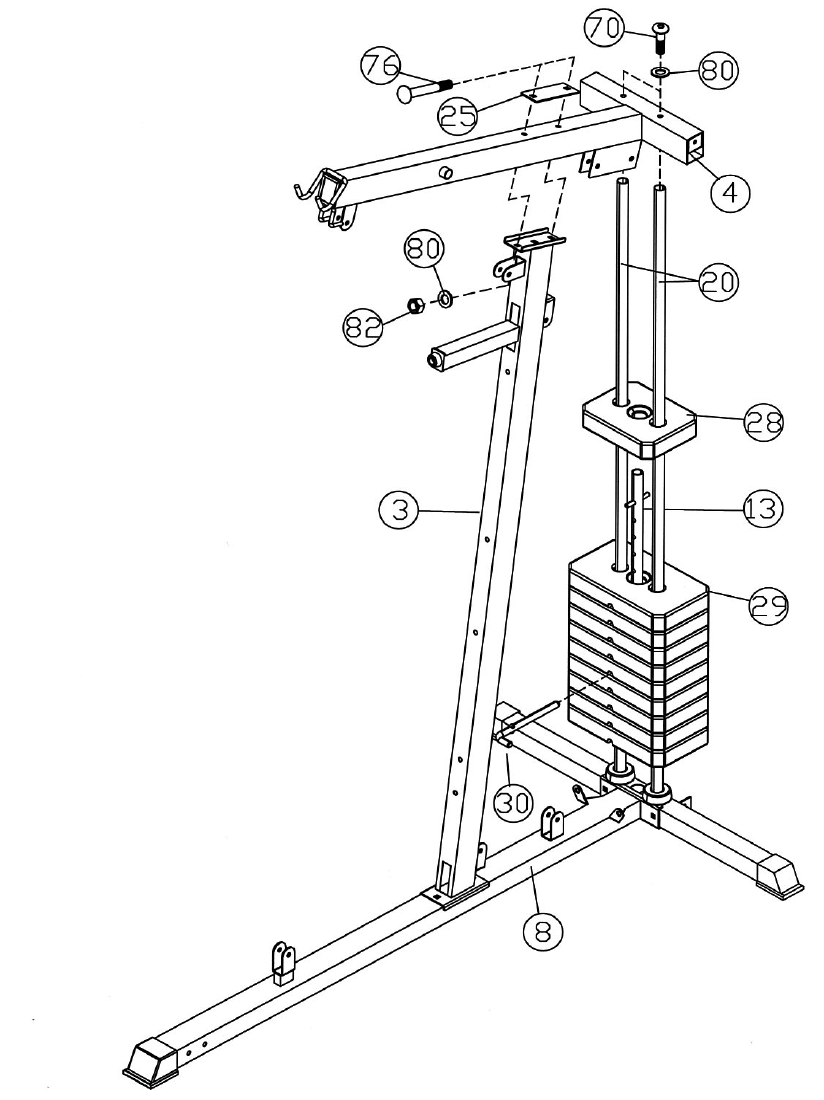 Impex Fitness Wm 1501 Users Manual PARTS LIST