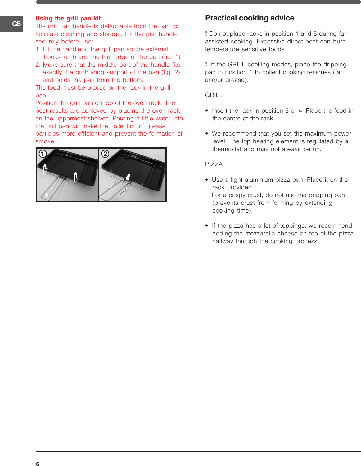 Page 6 of 12 - Indesit Indesit-Cooker-And-Is60C1-Users-Manual- 089011GB.p65  Indesit-cooker-and-is60c1-users-manual