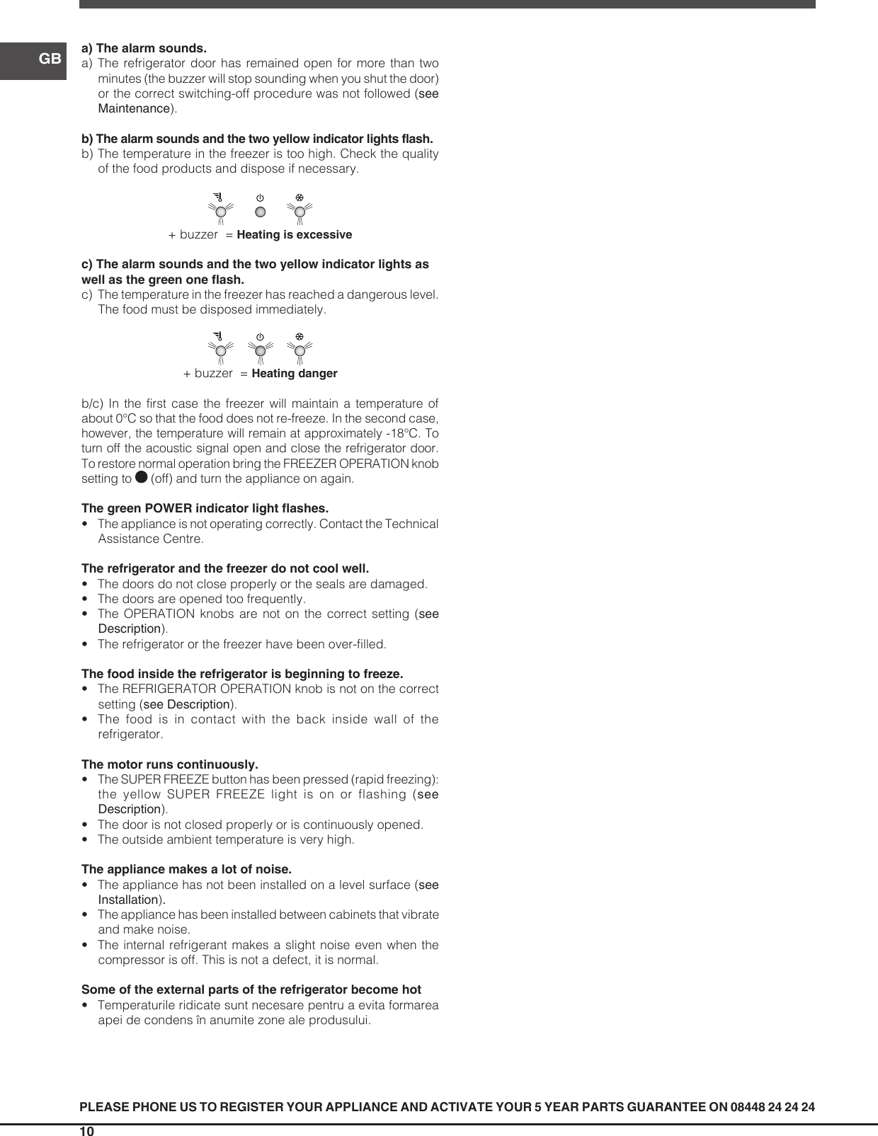 Page 10 of 12 - Indesit Indesit-Dbiaa344F-Uk-Operating-Instructions-  Indesit-dbiaa344f-uk-operating-instructions