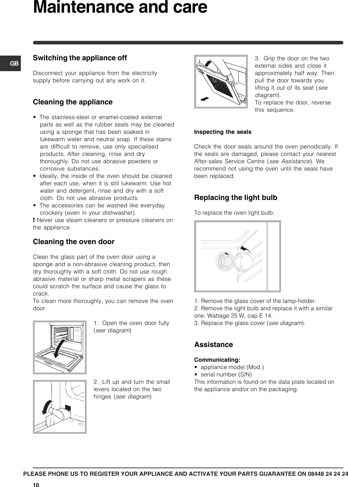 Page 10 of 12 - Indesit Indesit-Fim-31-K-A-Gb-Users-Manual- 088315gb.p65  Indesit-fim-31-k-a-gb-users-manual