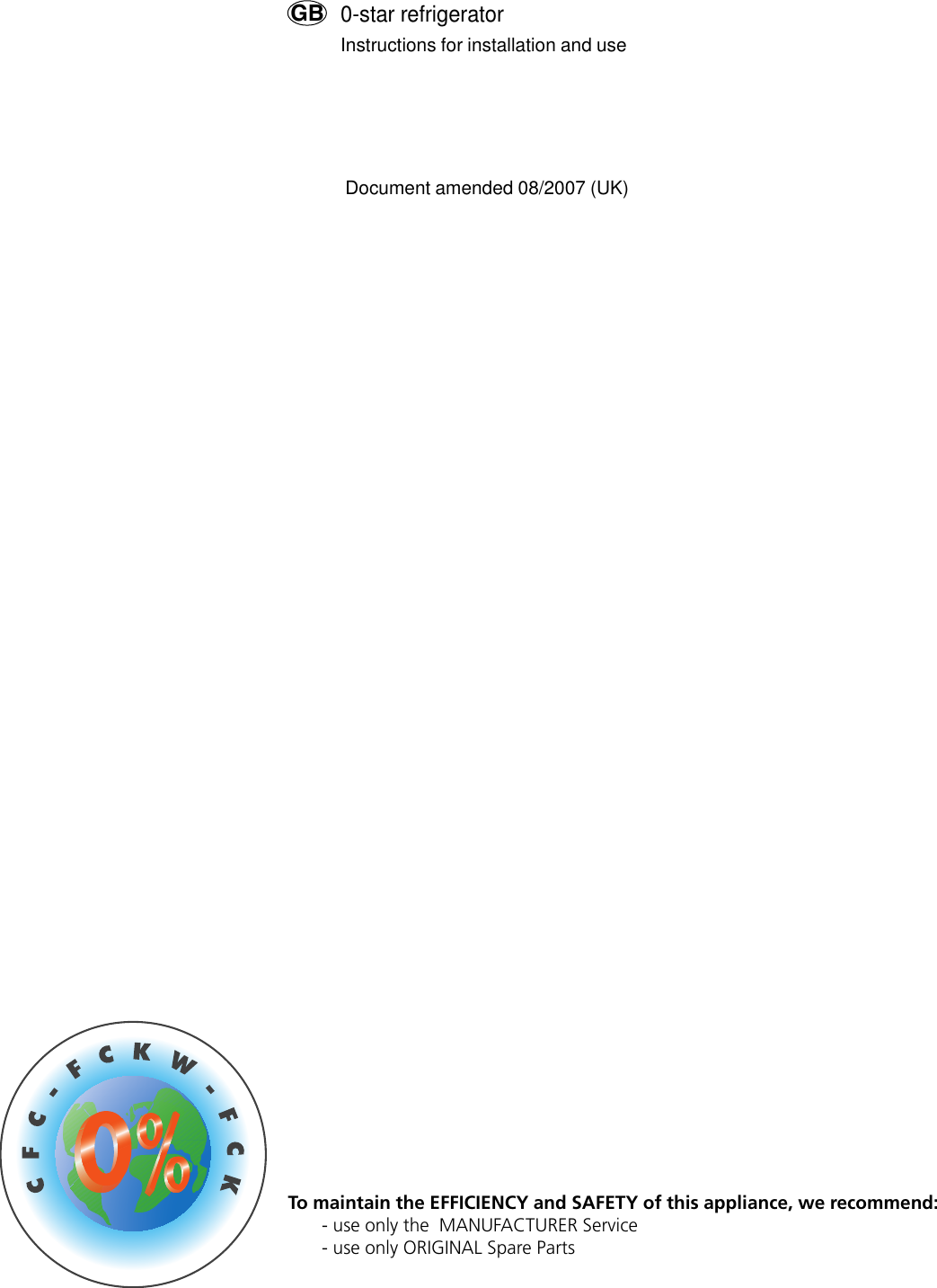 Page 2 of 12 - Indesit Indesit-Gse-160-Uk-Instructions-For-Installation-And-Use- 22634cop  Indesit-gse-160-uk-instructions-for-installation-and-use