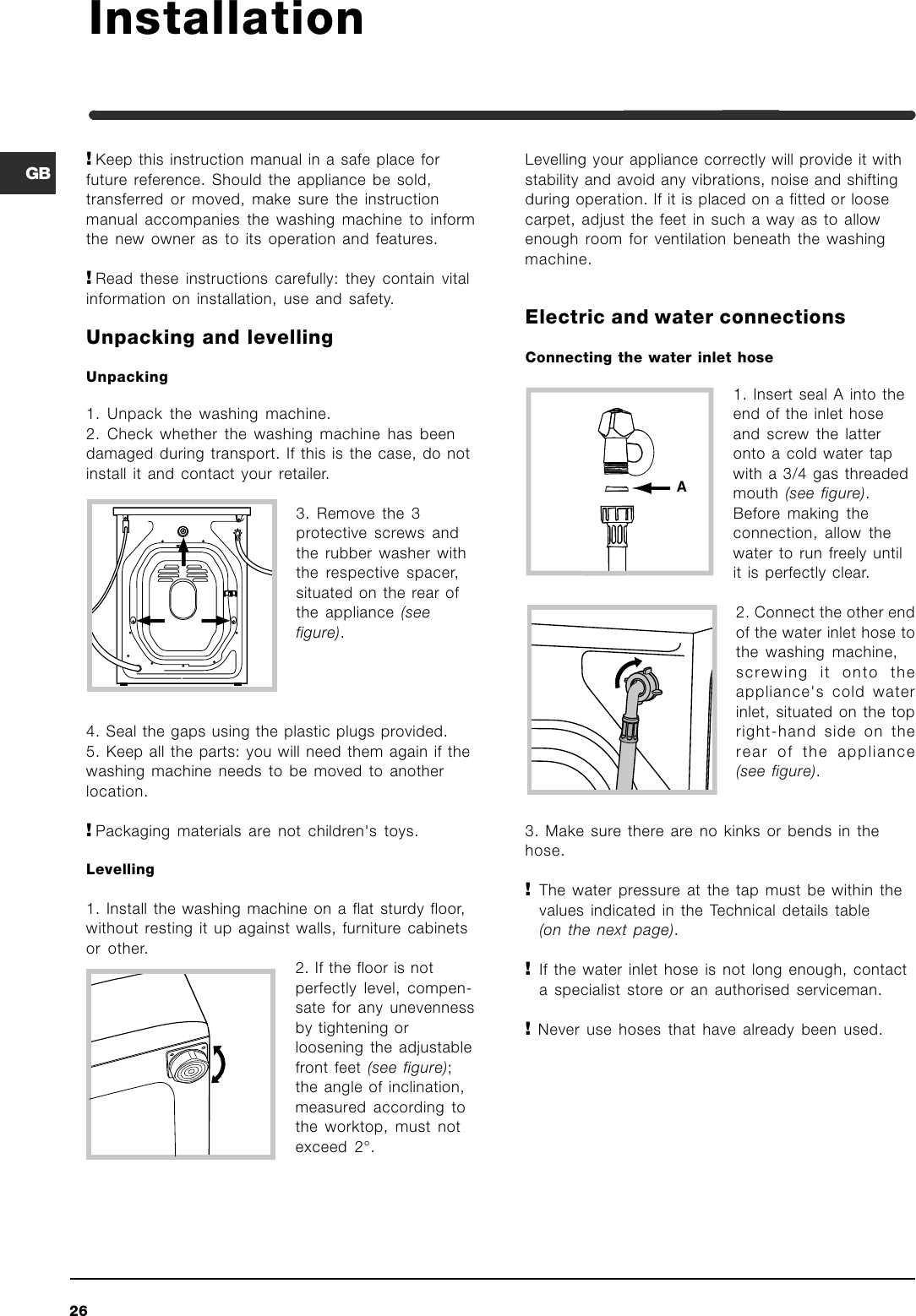 Page 2 of 12 - Indesit Indesit-Wil-85-Users-Manual- ManualsLib - Makes It Easy To Find Manuals Online!  Indesit-wil-85-users-manual