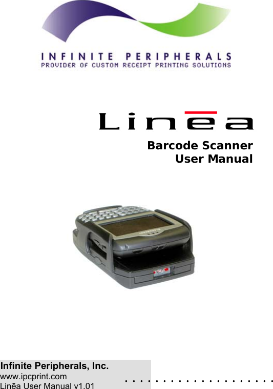 Infinite Peripherals LINEA Bluetooth Barcode Scanner User Manual Linea