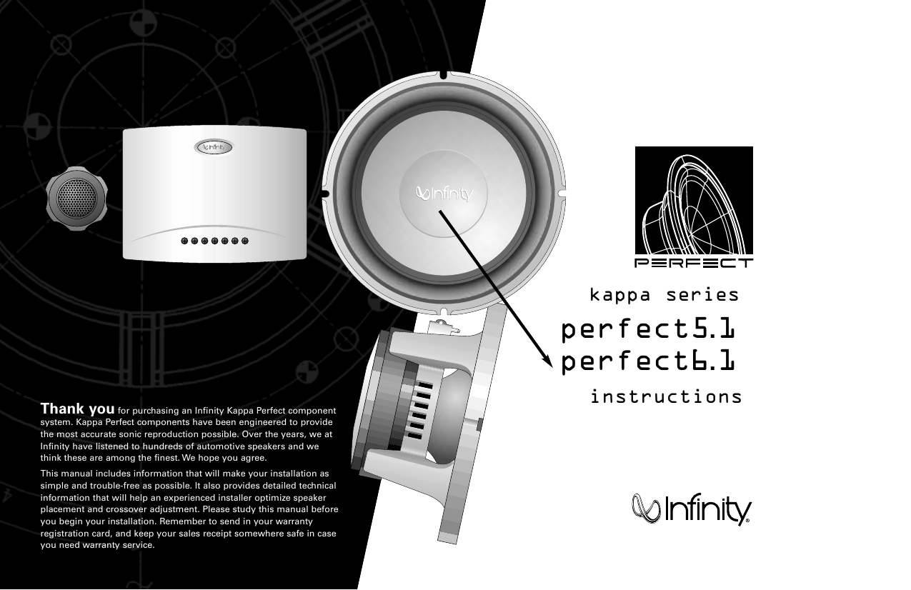 Page 1 of 4 - Infiniti Infiniti-Car-Speaker-5-1-Users-Manual- Kappa Perfect 5.1/6.1 OM  Infiniti-car-speaker-5-1-users-manual