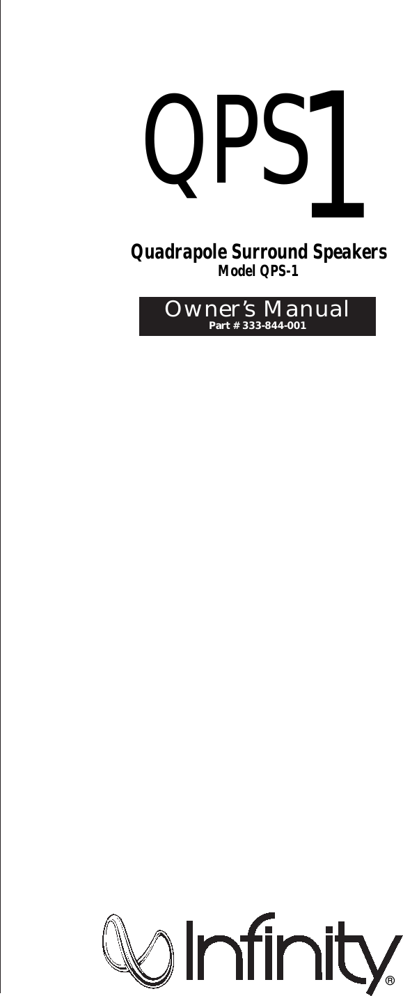 Page 1 of 10 - Infinity Infinity-Qps1-Users-Manual- QPS-1 Om (b).qx  Infinity-qps1-users-manual