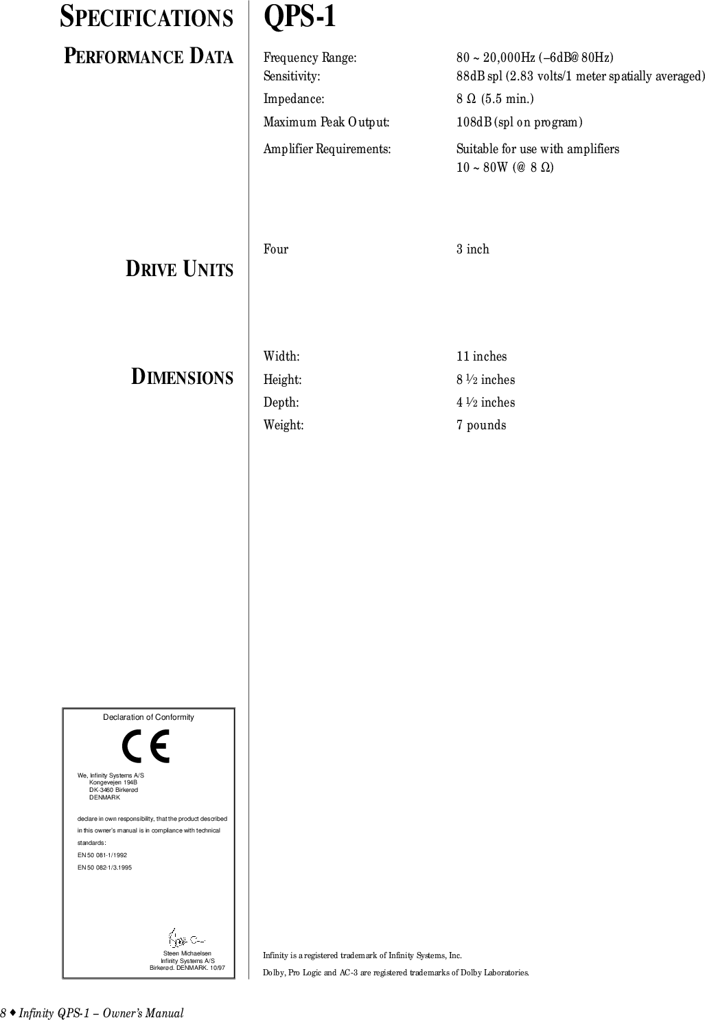 Page 10 of 10 - Infinity Infinity-Qps1-Users-Manual- QPS-1 Om (b).qx  Infinity-qps1-users-manual