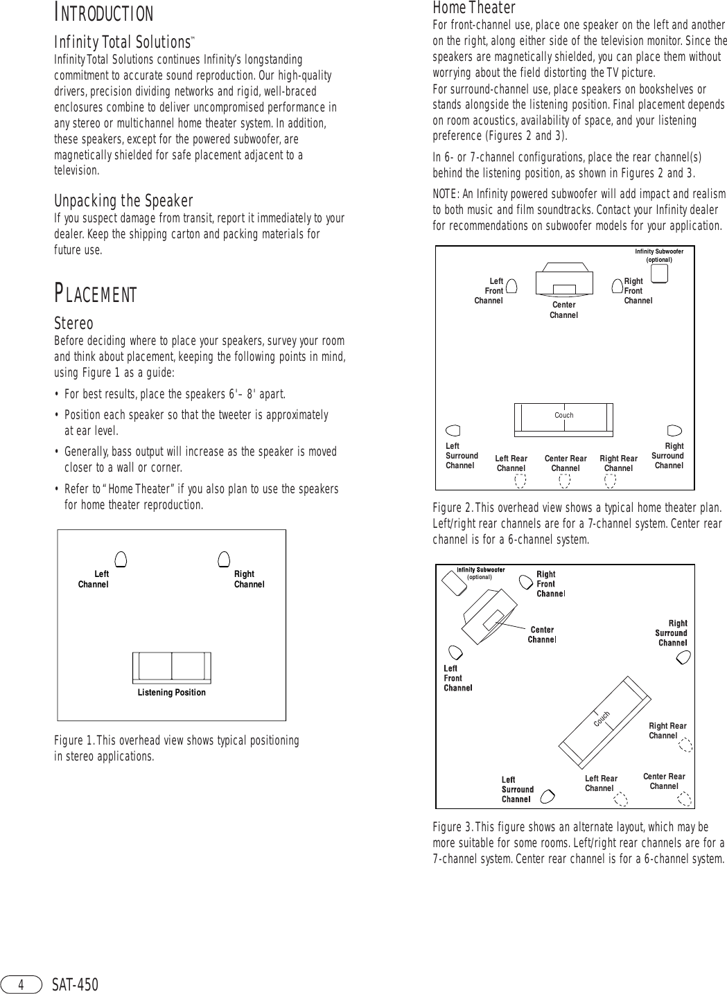 Page 4 of 8 - Infinity Infinity-Sat-450-Om-Users-Manual- SAT-450 OM  Infinity-sat-450-om-users-manual