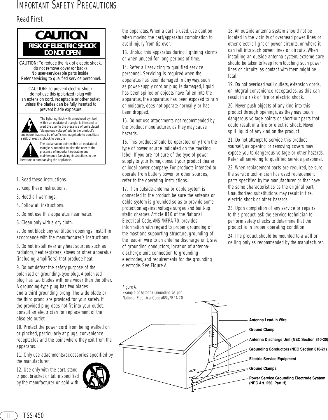 Page 2 of 12 - Infinity Infinity-Tss-450-Owners-Manual- ManualsLib - Makes It Easy To Find Manuals Online!  Infinity-tss-450-owners-manual
