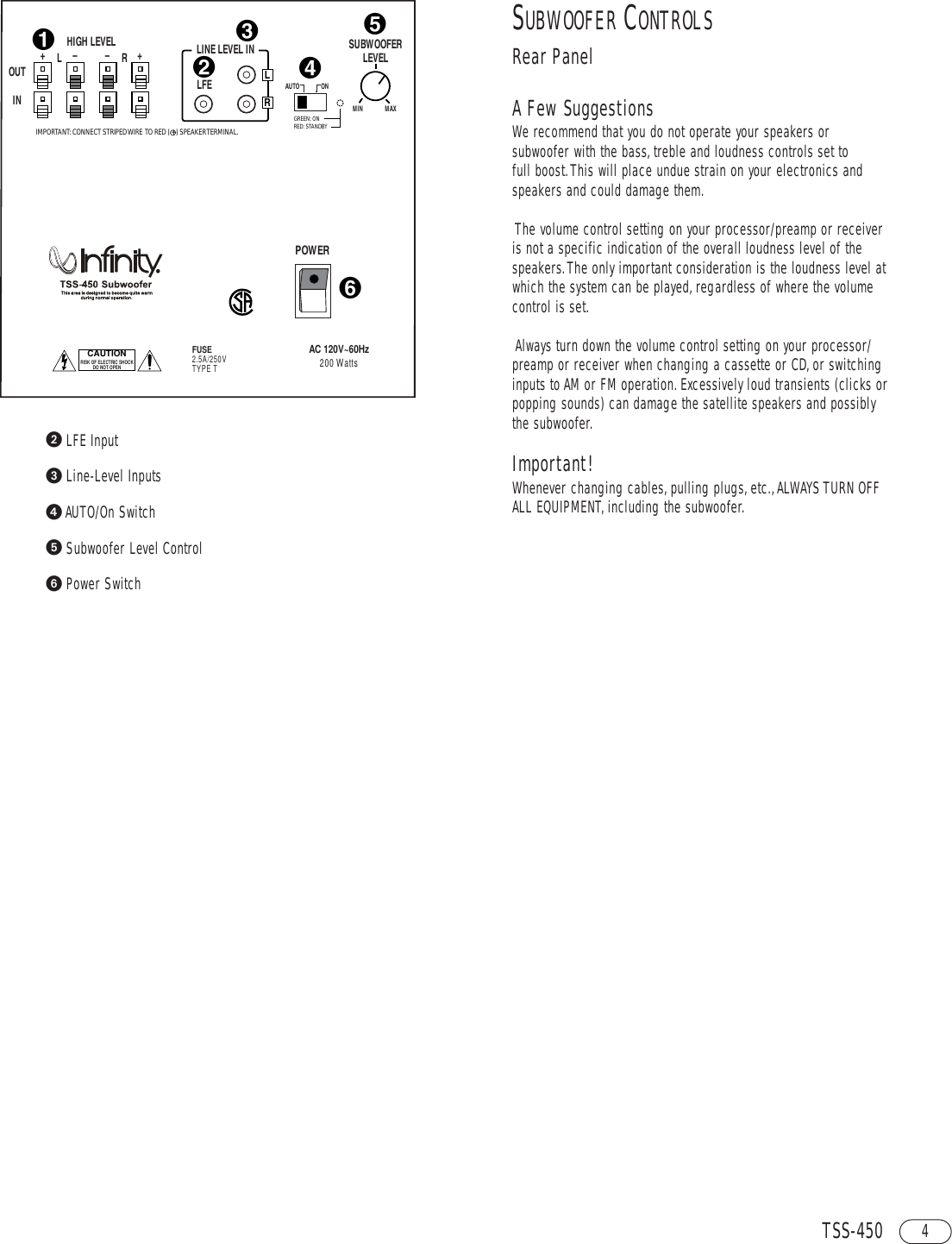 Page 7 of 12 - Infinity Infinity-Tss-450-Owners-Manual- ManualsLib - Makes It Easy To Find Manuals Online!  Infinity-tss-450-owners-manual