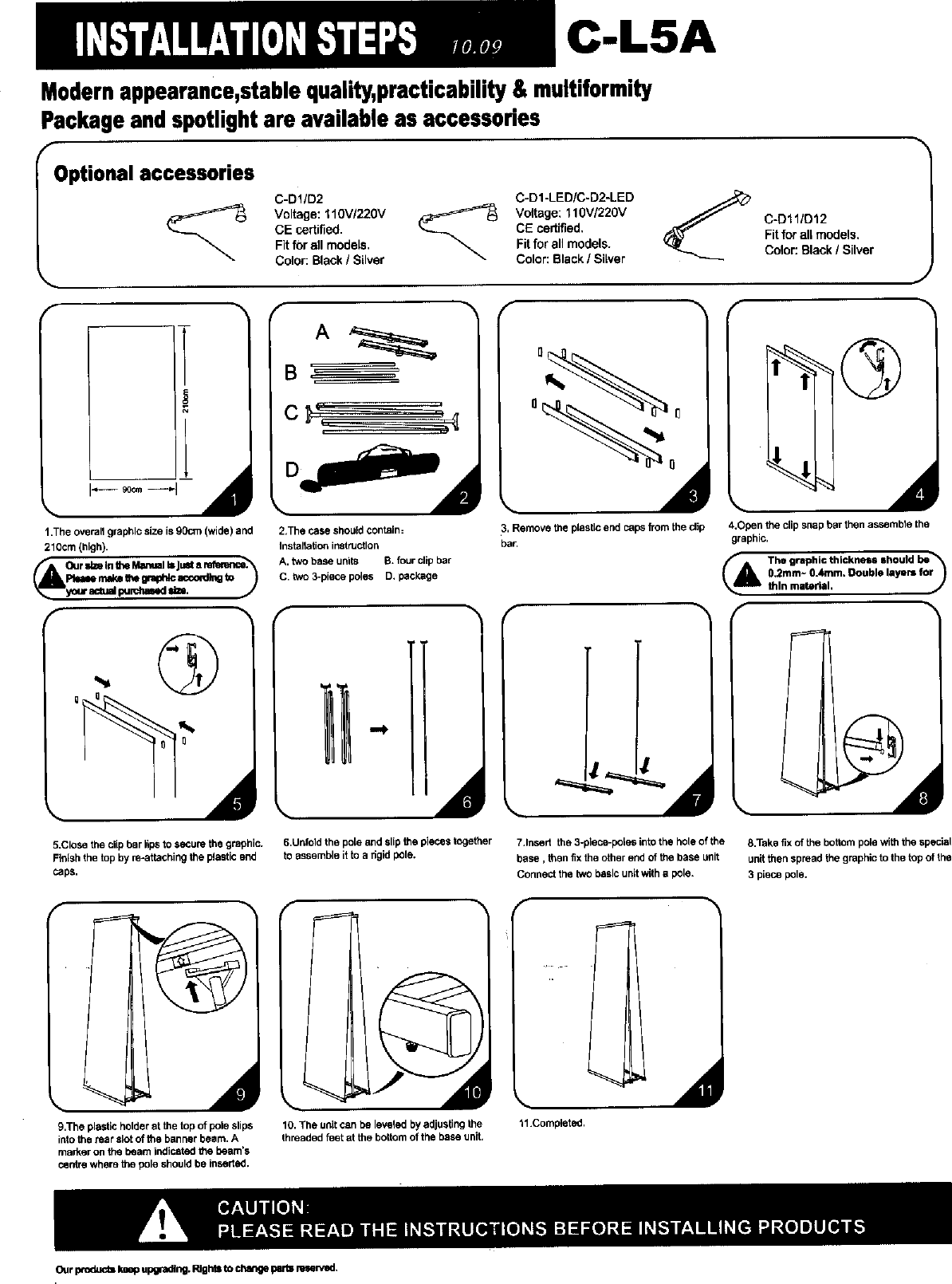 Jbl Double Sided Banner Stand Instructions