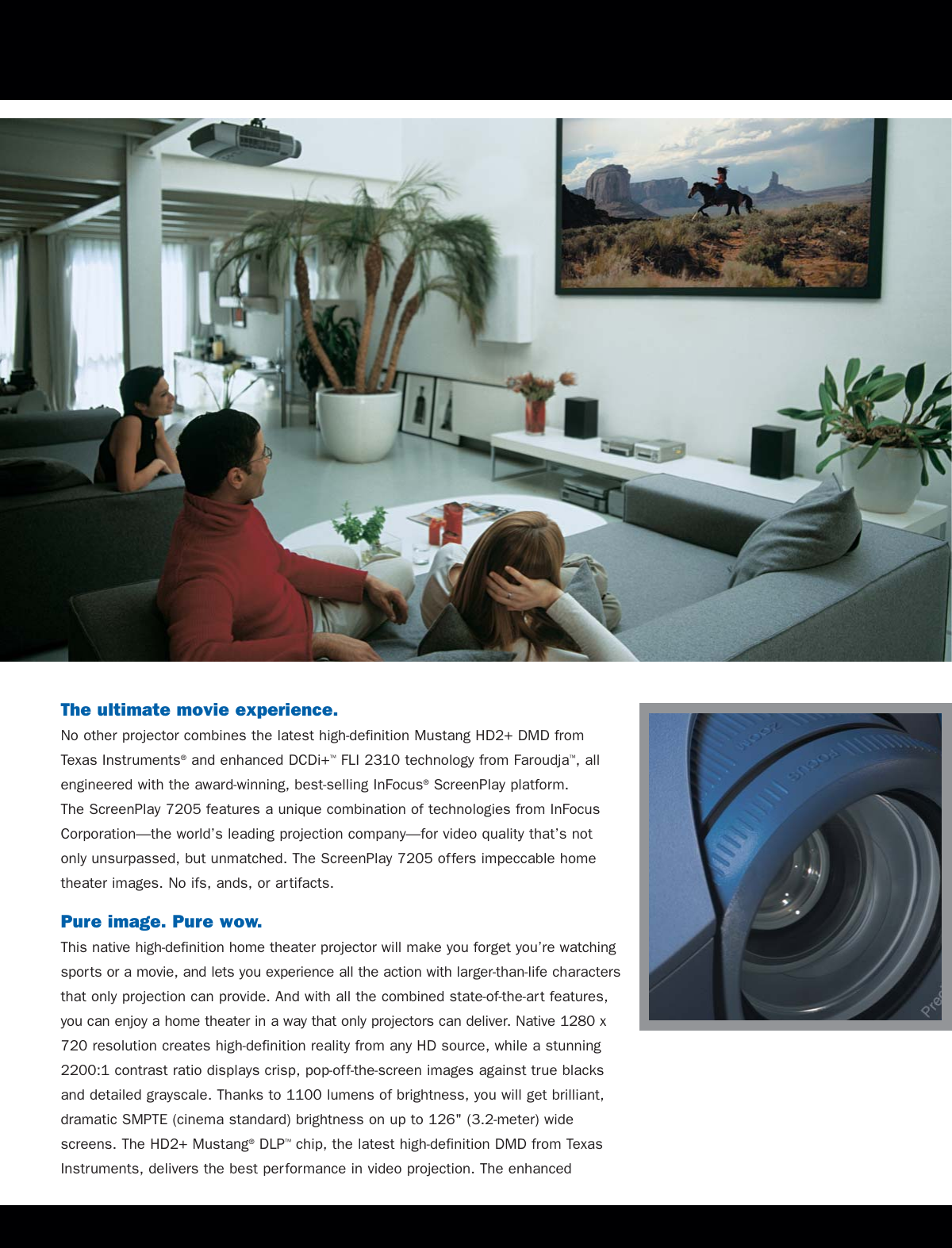 Page 2 of 4 - Infocus Infocus-Screenplay-7205-Users-Manual- 6714SP7205_DS_E  Infocus-screenplay-7205-users-manual