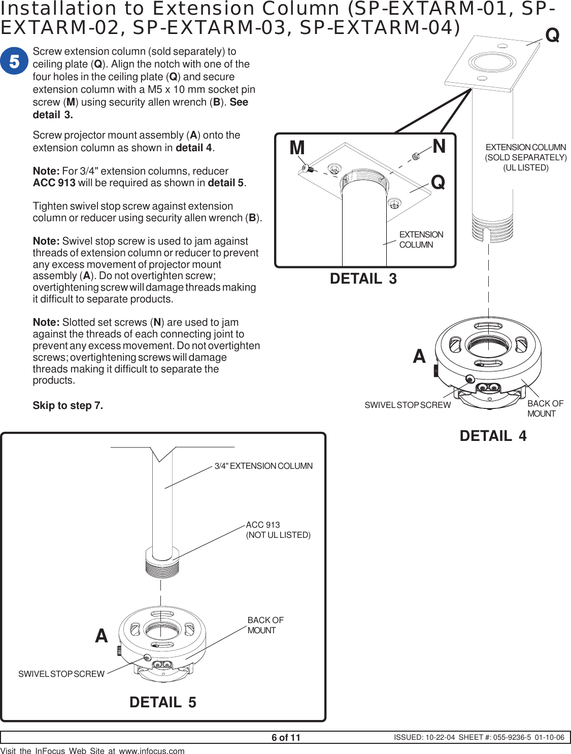 Infocus Sp Ceil Univ Users Manual 0559236 1