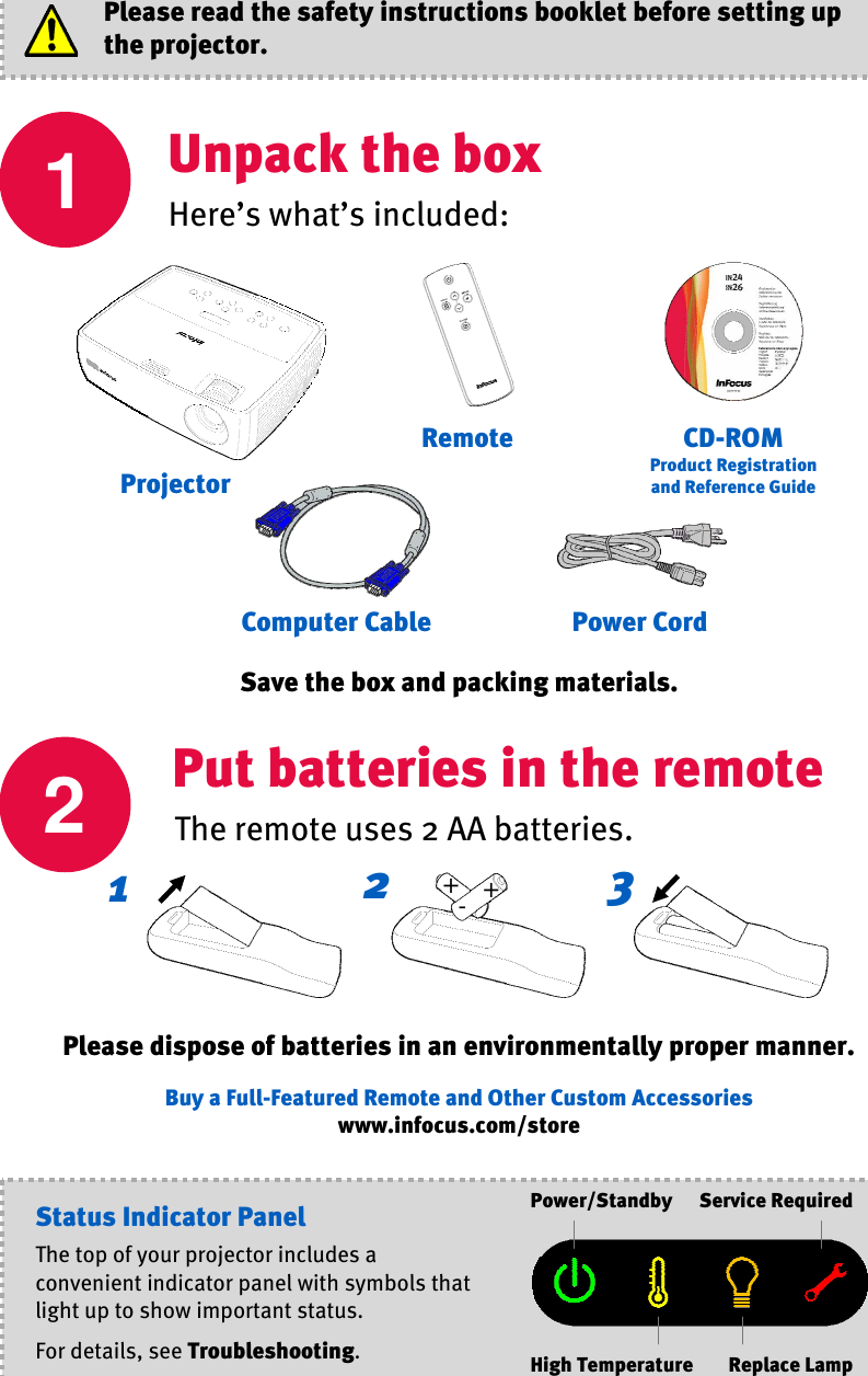 Page 2 of 8 - Infocus Infocus-Work-Big-In24-Users-Manual-  1 Infocus-work-big-in24-users-manual