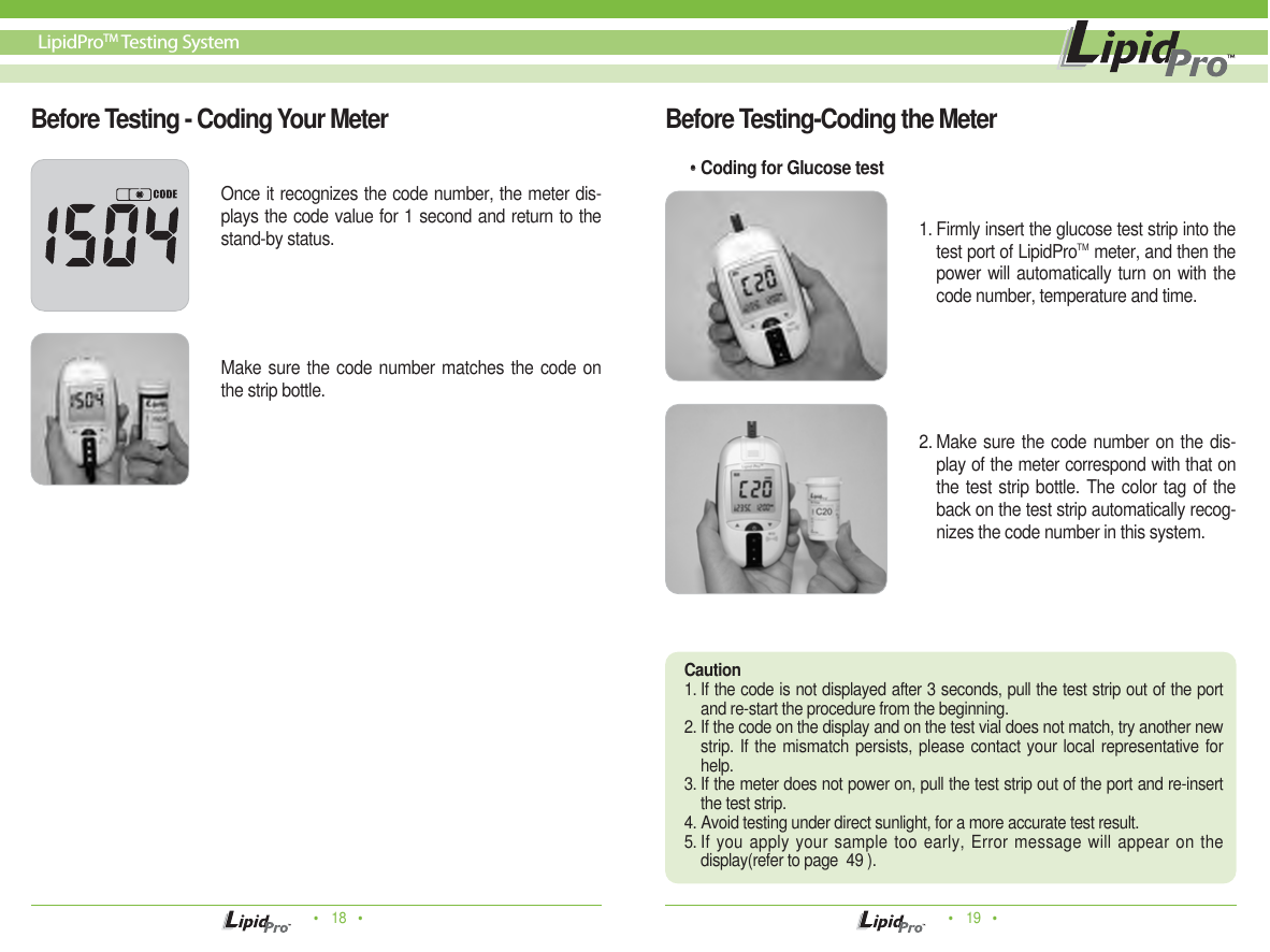 Page 10 of Infopia ILM-0001A-RF Lipid profile and glucose measuring system for self testing User Manual Manua  Cover