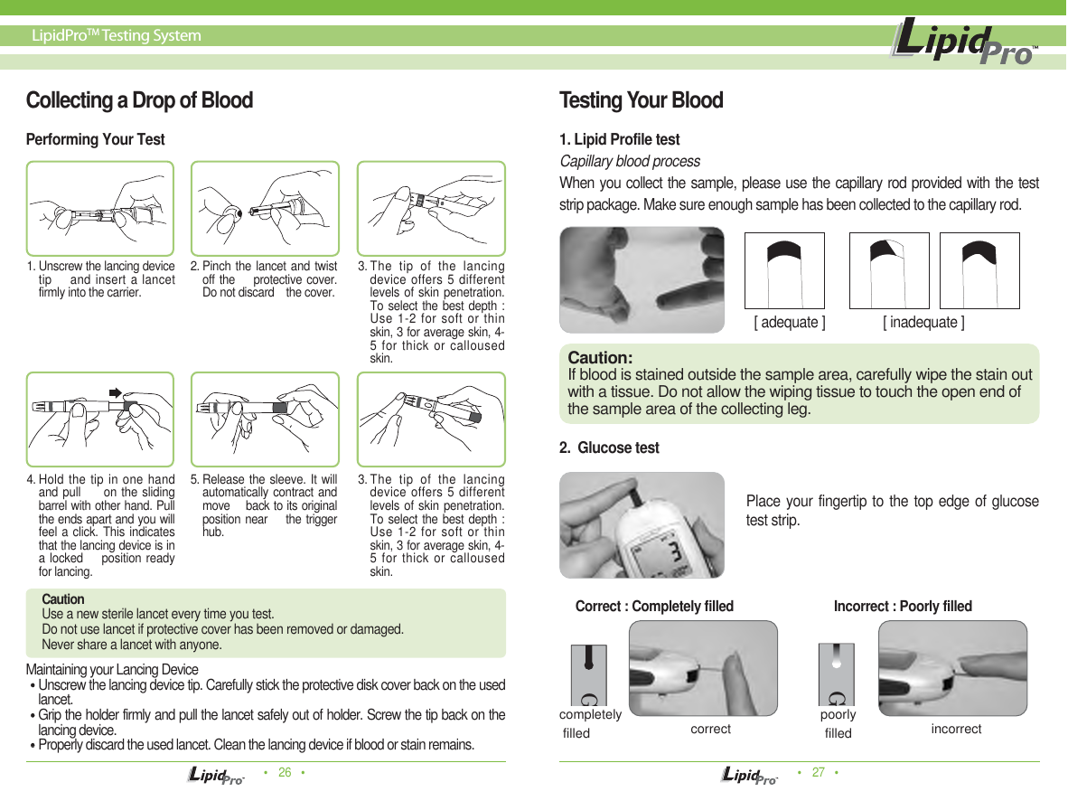 Page 14 of Infopia ILM-0001A-RF Lipid profile and glucose measuring system for self testing User Manual Manua  Cover