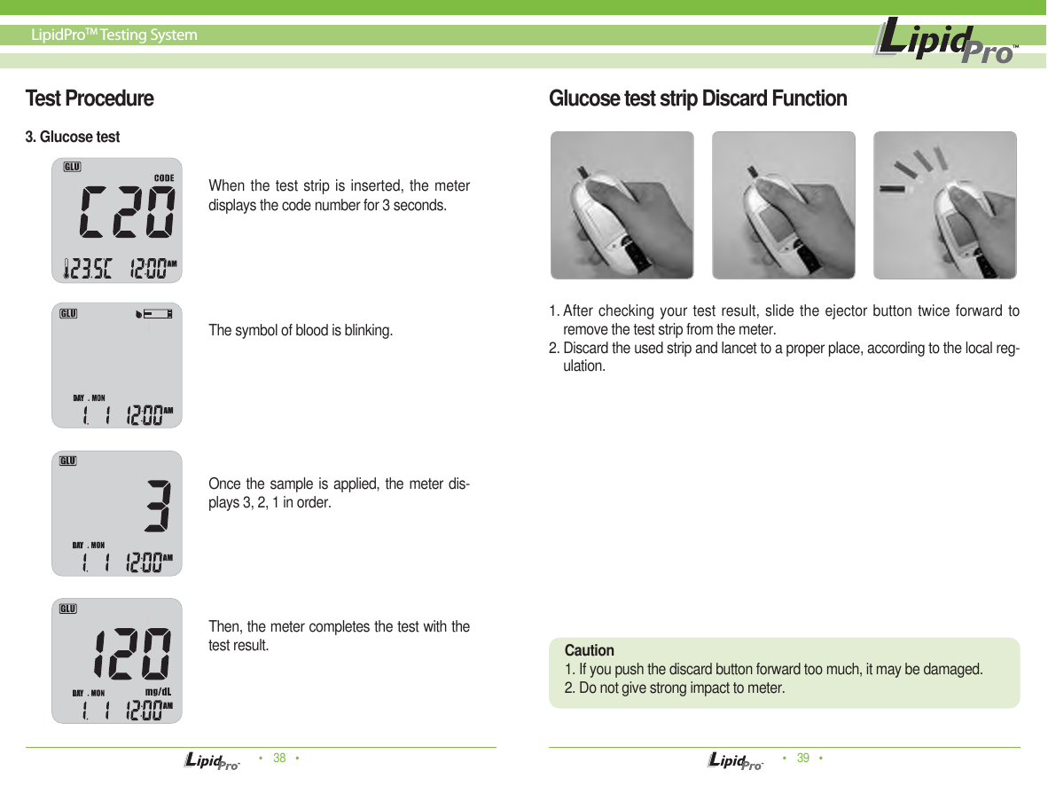 Page 20 of Infopia ILM-0001A-RF Lipid profile and glucose measuring system for self testing User Manual Manua  Cover