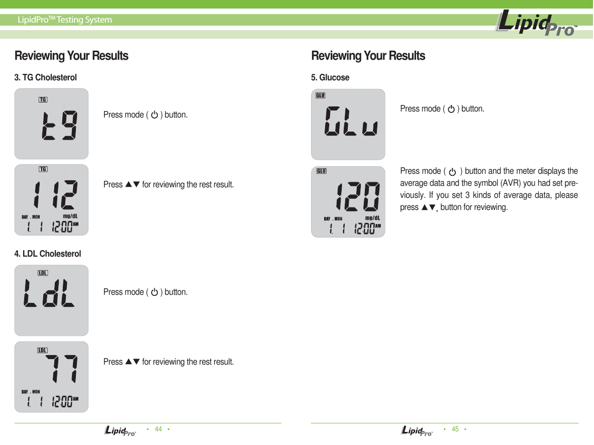 Page 23 of Infopia ILM-0001A-RF Lipid profile and glucose measuring system for self testing User Manual Manua  Cover