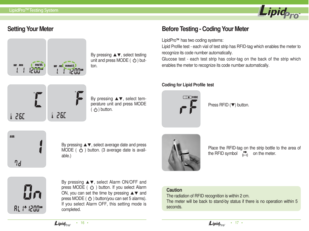 Page 9 of Infopia ILM-0001A-RF Lipid profile and glucose measuring system for self testing User Manual Manua  Cover