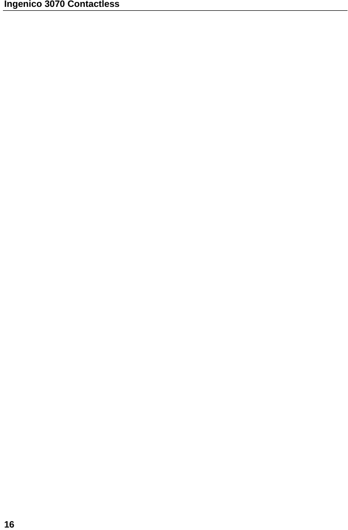 Ingenico 3070 Contactless  16    