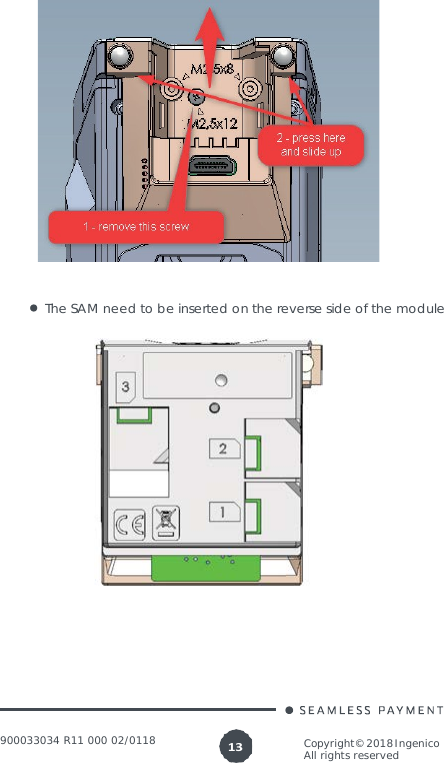 Page 13 of Ingenico LANE3000CL Standalone Payment terminal User Manual 900033034  R11 000 02 indd