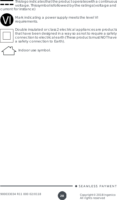 Page 28 of Ingenico LANE3000CL Standalone Payment terminal User Manual 900033034  R11 000 02 indd