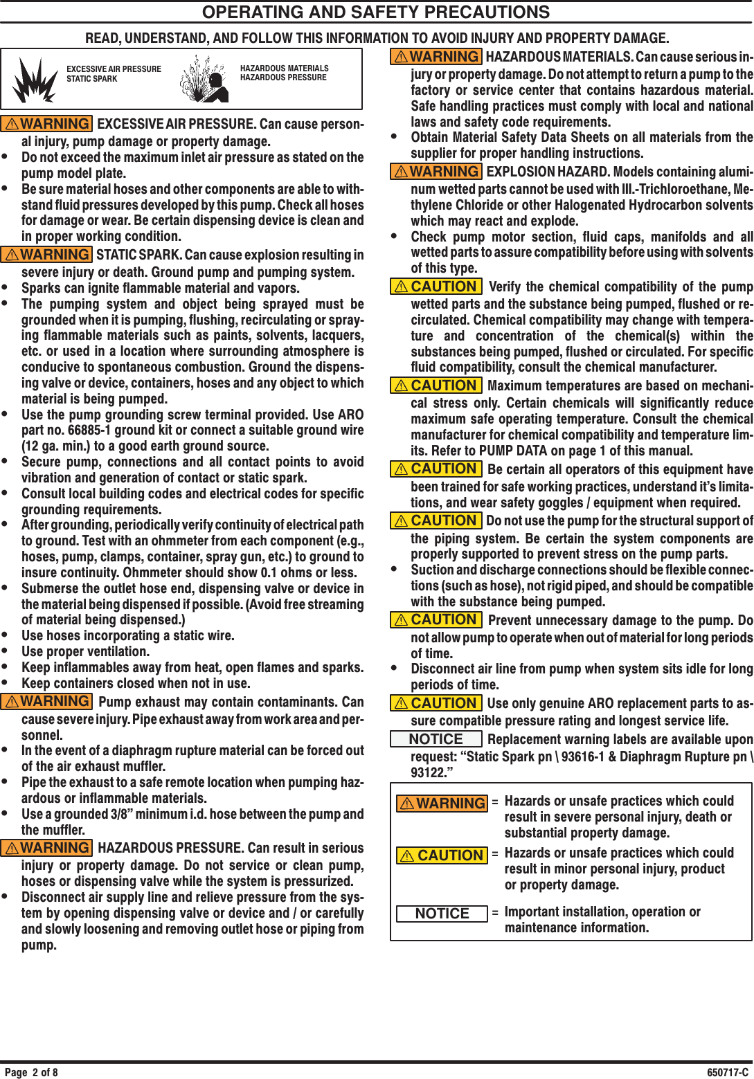 Page 2 of 8 - Ingersoll-Rand Ingersoll-Rand-650717-C-Users-Manual- 650717.C(04)  Ingersoll-rand-650717-c-users-manual