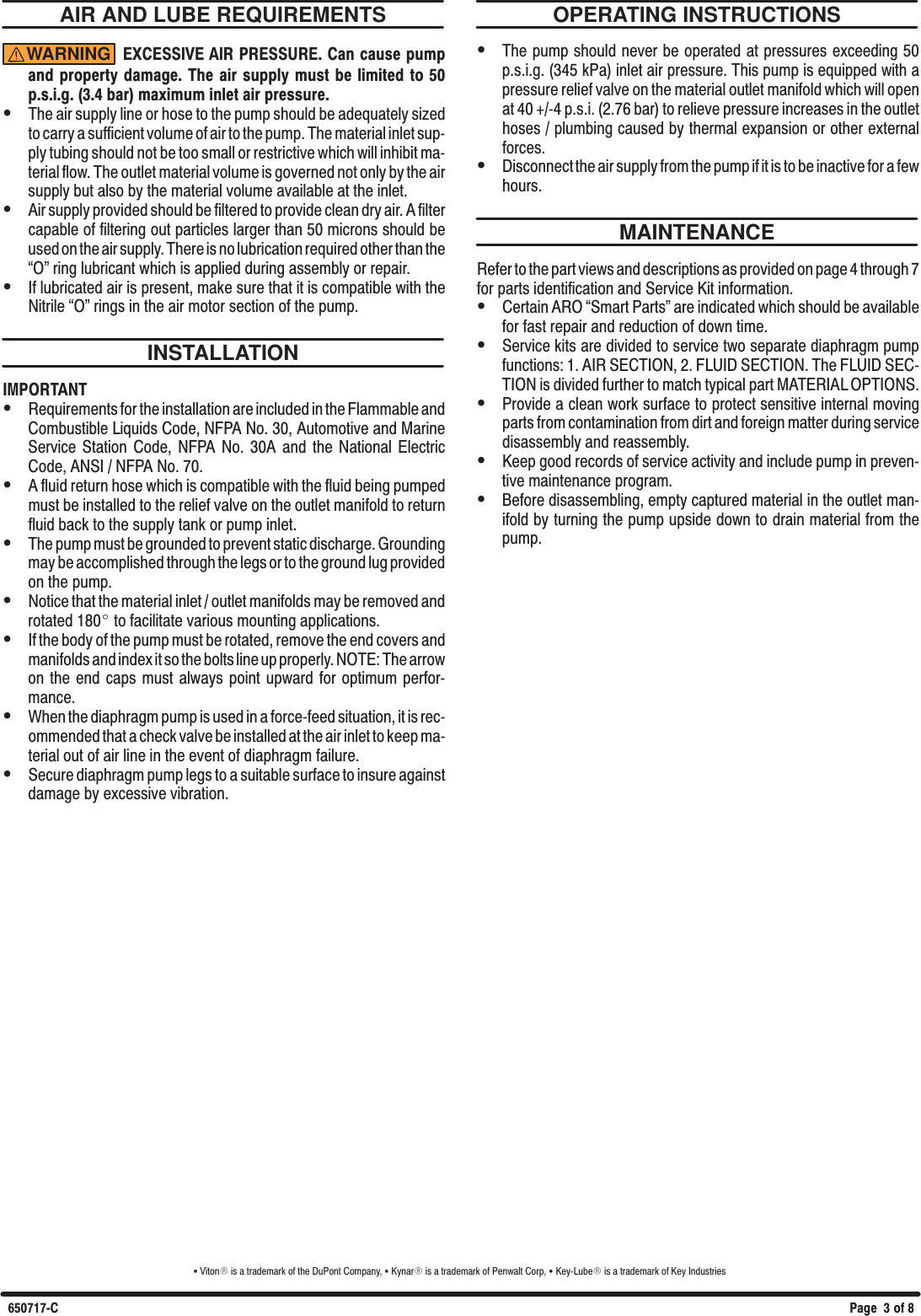 Page 3 of 8 - Ingersoll-Rand Ingersoll-Rand-650717-C-Users-Manual- 650717.C(04)  Ingersoll-rand-650717-c-users-manual