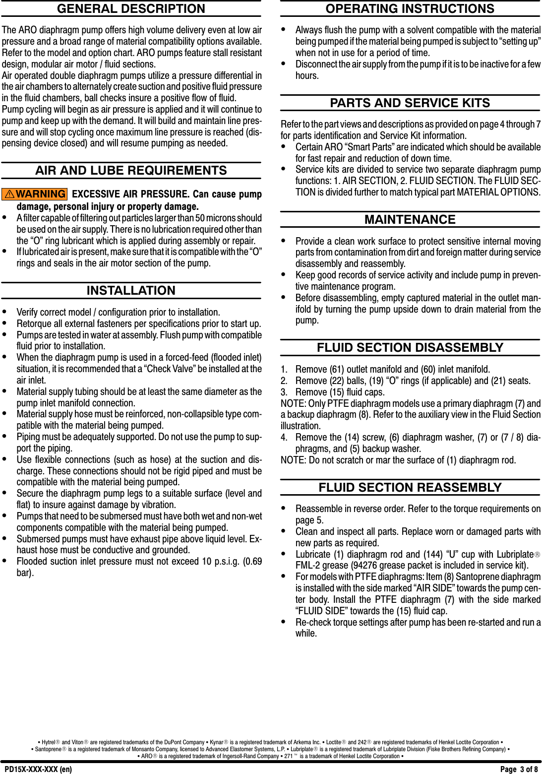 Page 3 of 8 - Ingersoll-Rand Ingersoll-Rand-Pd15X-Xxx-Xxx-Users-Manual- PD15X_X_X_15_  Ingersoll-rand-pd15x-xxx-xxx-users-manual