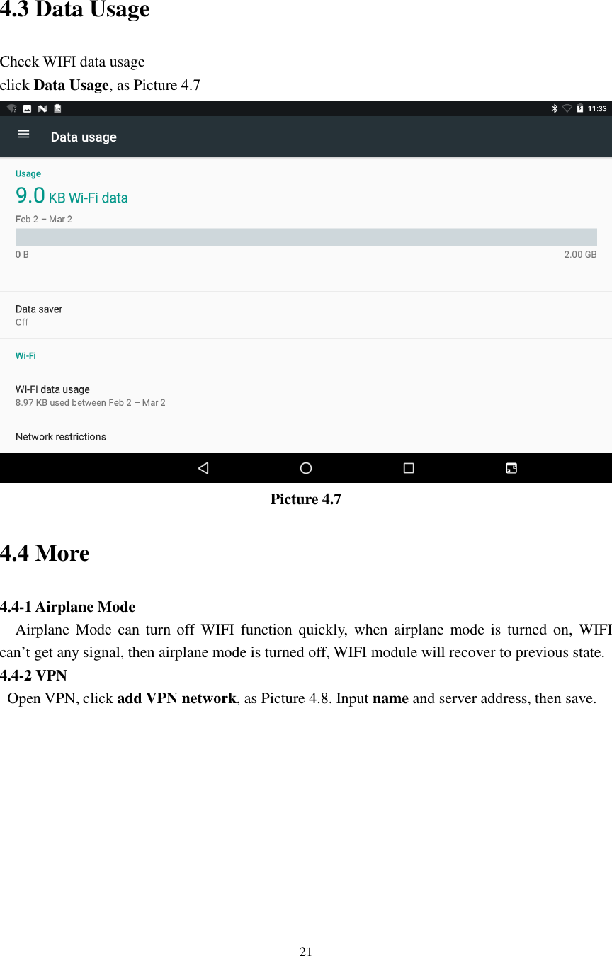 Page 21 of Ingram Micro Mexico DE C V H100B WIFI Tablet User Manual                 