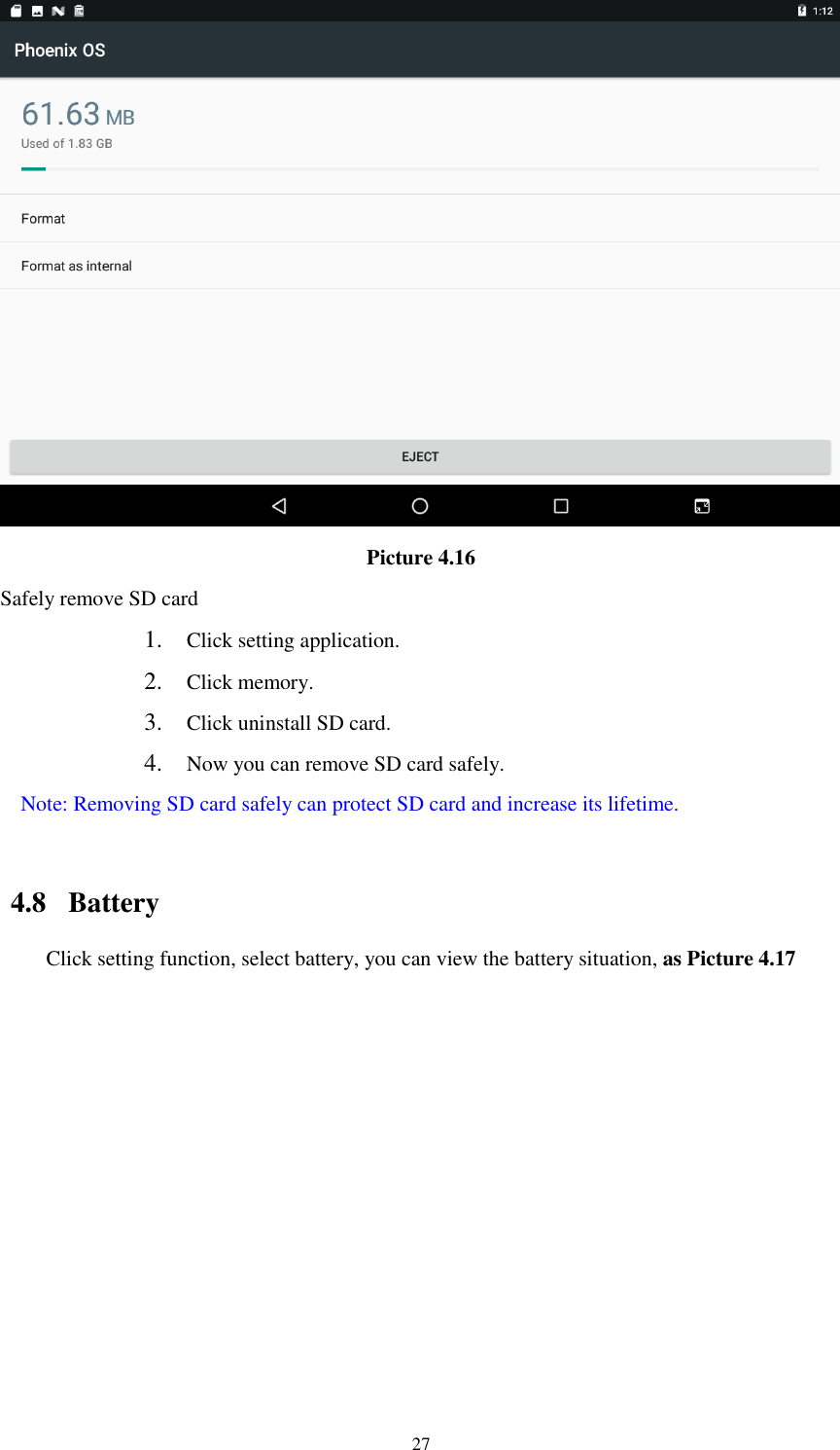 Page 27 of Ingram Micro Mexico DE C V H100B WIFI Tablet User Manual                 