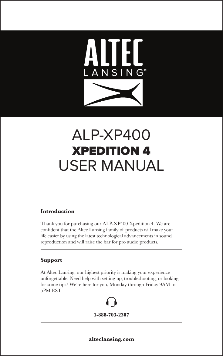 Page 1 of Innovative Concepts and Design ALP-XP BLUETOOTH SPEAKER User Manual 