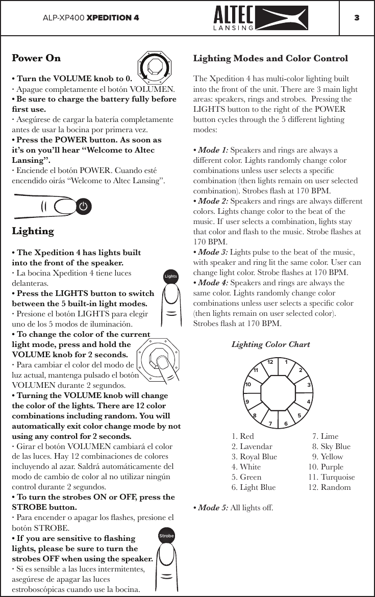 Page 3 of Innovative Concepts and Design ALP-XP BLUETOOTH SPEAKER User Manual 