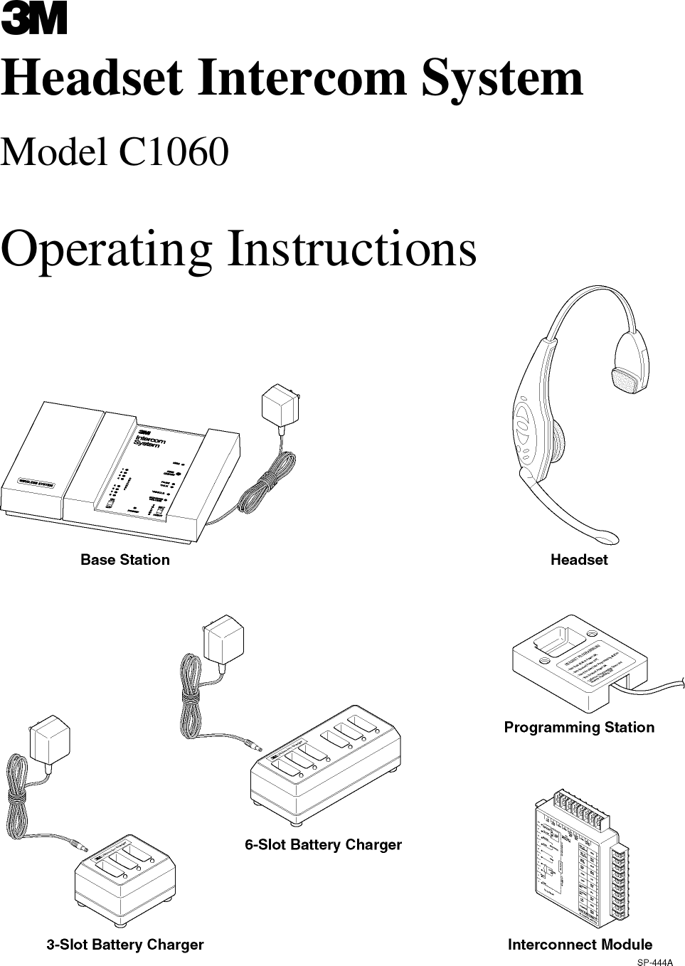 Headset Intercom SystemModel C1060Operating Instructions