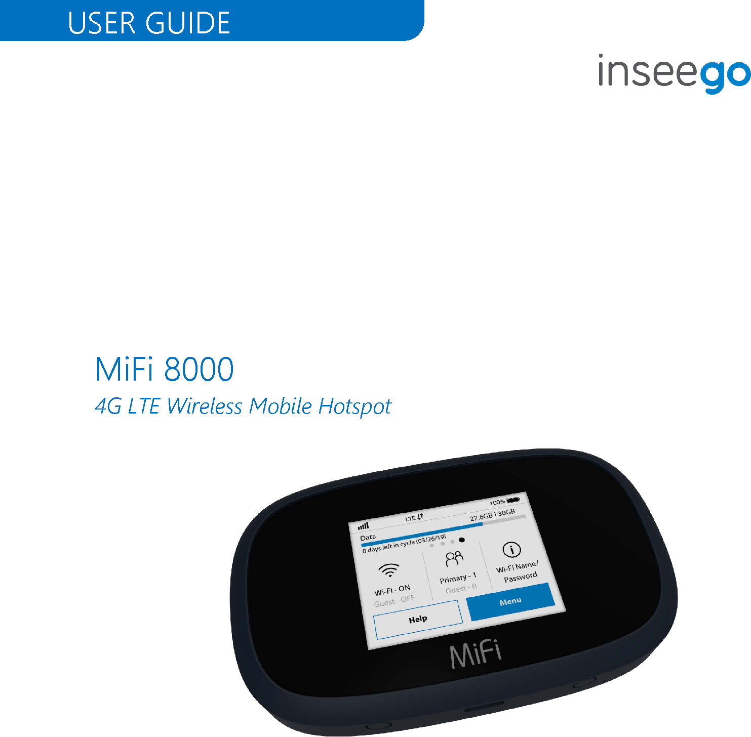 Inseego ISGMIFI8000 MiFi Wireless Hot Spot Router With 3G/4G/WLAN ...