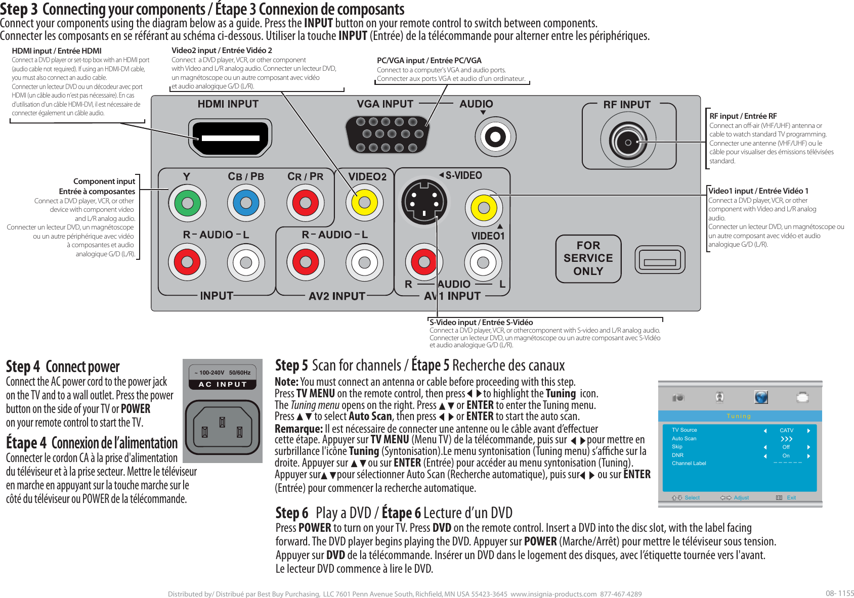 Page 2 of 2 - Insignia Insignia-Ns-Ltdvd19-09Ca-Users-Manual- 07-413 NS-LCD42 QSG  Insignia-ns-ltdvd19-09ca-users-manual