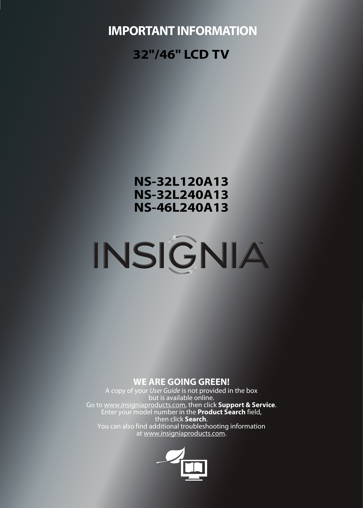 Page 1 of 8 - Insignia NS-32L120A13 User Manual  To The E4ceff27-9816-4607-8fc5-a85662c21874