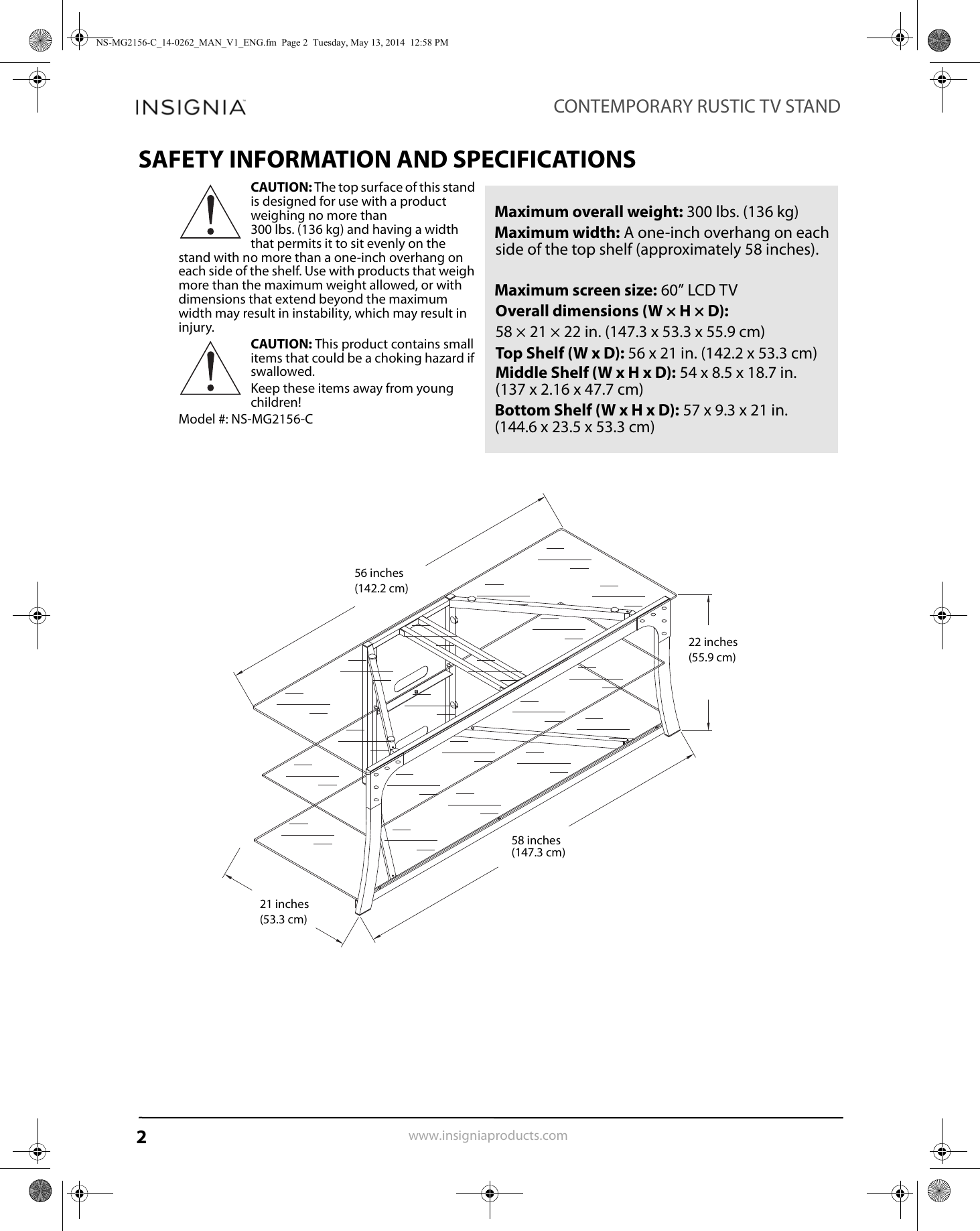 Page 2 of 10 - Insignia NS-MG2156-C NS-MG2156-C_14-0262_MAN_V1_ENG User Manual  To The 6feef161-07d5-4977-bffd-88d40f3987fc