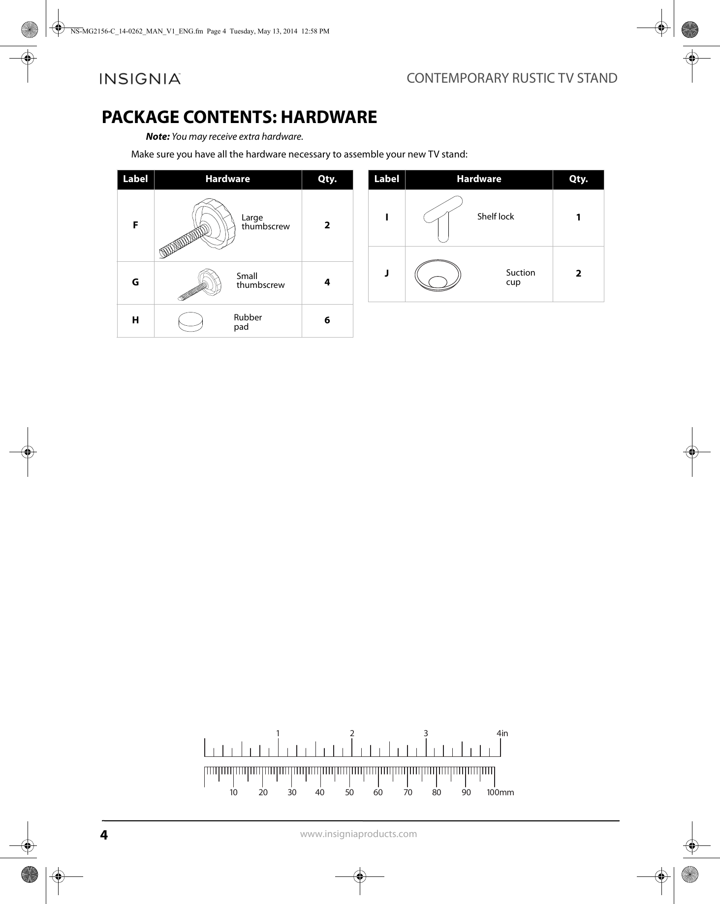 Page 4 of 10 - Insignia NS-MG2156-C NS-MG2156-C_14-0262_MAN_V1_ENG User Manual  To The 6feef161-07d5-4977-bffd-88d40f3987fc