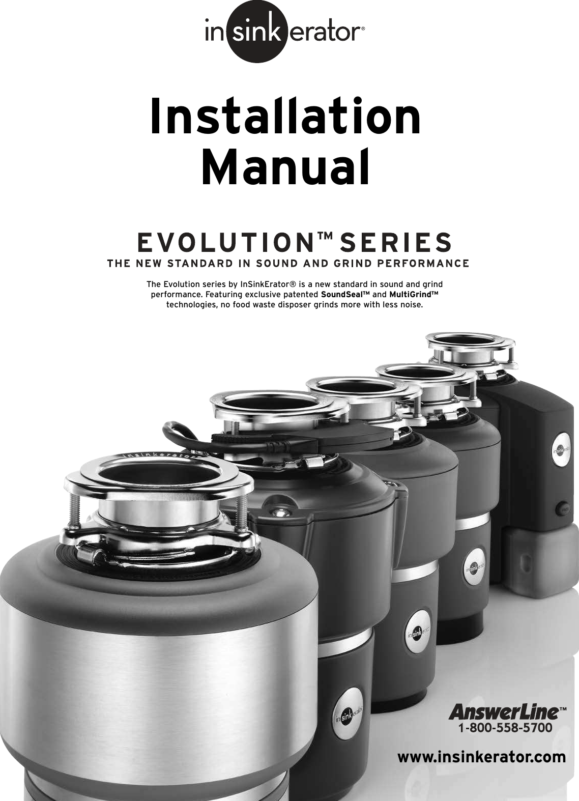 Page 1 of 11 - Insinkerator Insinkerator-Evolution-Excel-Users-Manual- Evolution Disposer | Series  Insinkerator-evolution-excel-users-manual