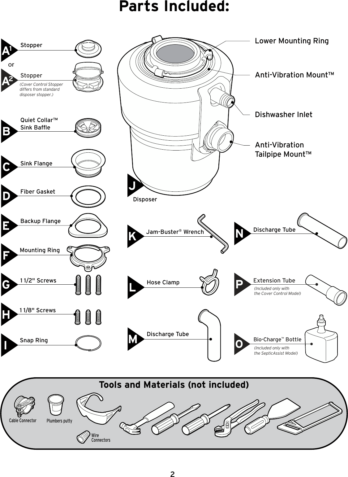 Page 2 of 11 - Insinkerator Insinkerator-Evolution-Excel-Users-Manual- Evolution Disposer | Series  Insinkerator-evolution-excel-users-manual